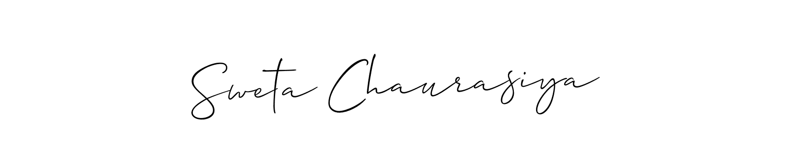 This is the best signature style for the Sweta Chaurasiya name. Also you like these signature font (Allison_Script). Mix name signature. Sweta Chaurasiya signature style 2 images and pictures png