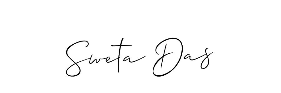Make a beautiful signature design for name Sweta Das. With this signature (Allison_Script) style, you can create a handwritten signature for free. Sweta Das signature style 2 images and pictures png
