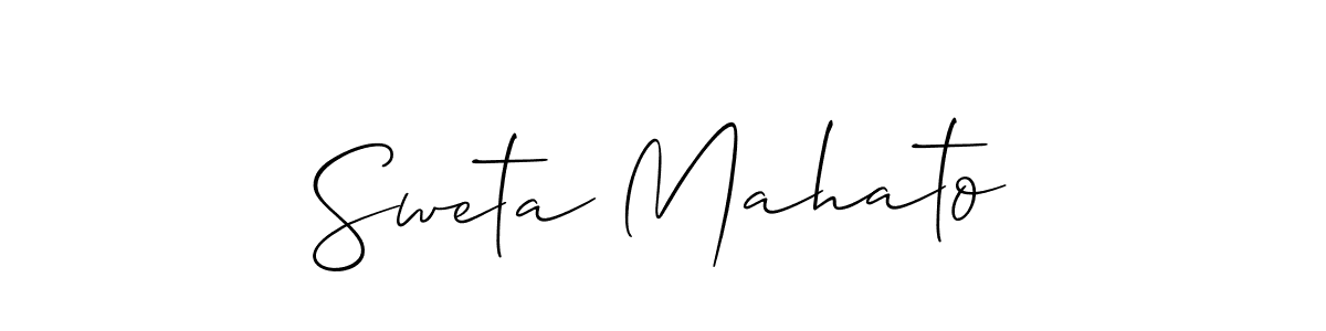 This is the best signature style for the Sweta Mahato name. Also you like these signature font (Allison_Script). Mix name signature. Sweta Mahato signature style 2 images and pictures png