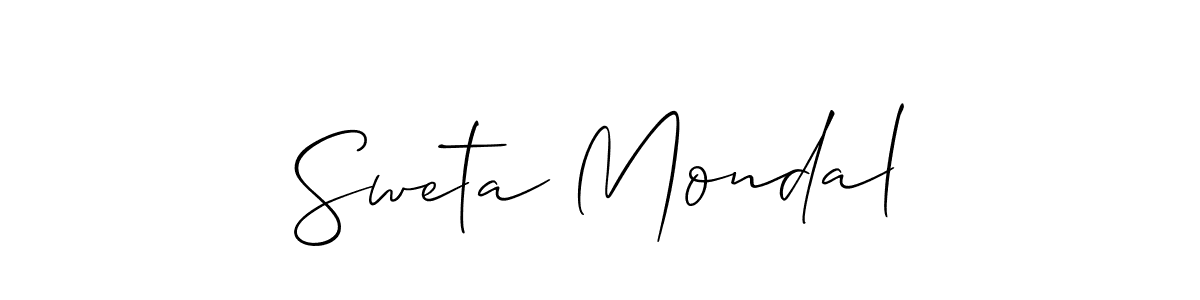 Also we have Sweta Mondal name is the best signature style. Create professional handwritten signature collection using Allison_Script autograph style. Sweta Mondal signature style 2 images and pictures png