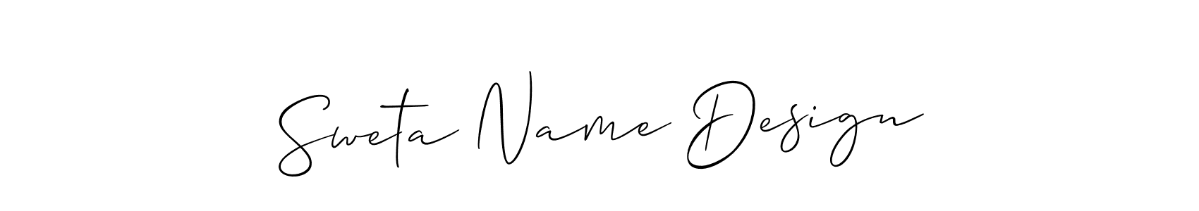 You should practise on your own different ways (Allison_Script) to write your name (Sweta Name Design) in signature. don't let someone else do it for you. Sweta Name Design signature style 2 images and pictures png