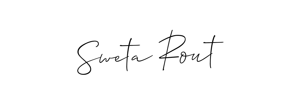 Make a beautiful signature design for name Sweta Rout. Use this online signature maker to create a handwritten signature for free. Sweta Rout signature style 2 images and pictures png