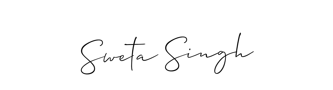 It looks lik you need a new signature style for name Sweta Singh. Design unique handwritten (Allison_Script) signature with our free signature maker in just a few clicks. Sweta Singh signature style 2 images and pictures png