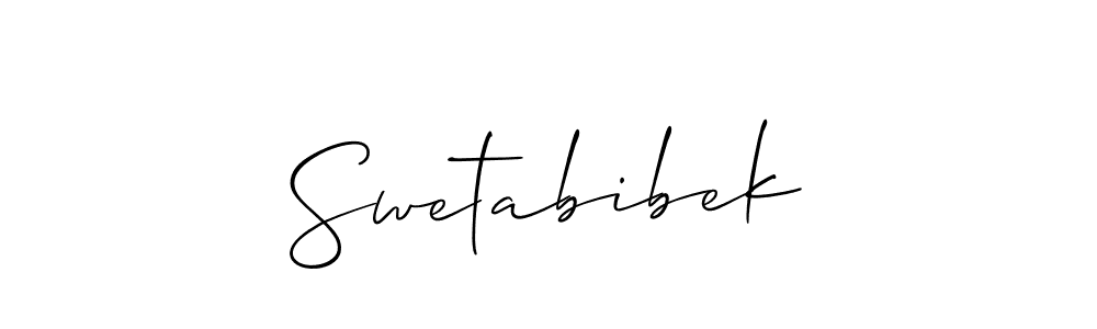 You should practise on your own different ways (Allison_Script) to write your name (Swetabibek) in signature. don't let someone else do it for you. Swetabibek signature style 2 images and pictures png