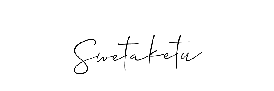 Similarly Allison_Script is the best handwritten signature design. Signature creator online .You can use it as an online autograph creator for name Swetaketu. Swetaketu signature style 2 images and pictures png
