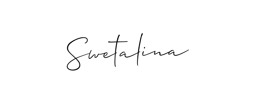 Once you've used our free online signature maker to create your best signature Allison_Script style, it's time to enjoy all of the benefits that Swetalina name signing documents. Swetalina signature style 2 images and pictures png