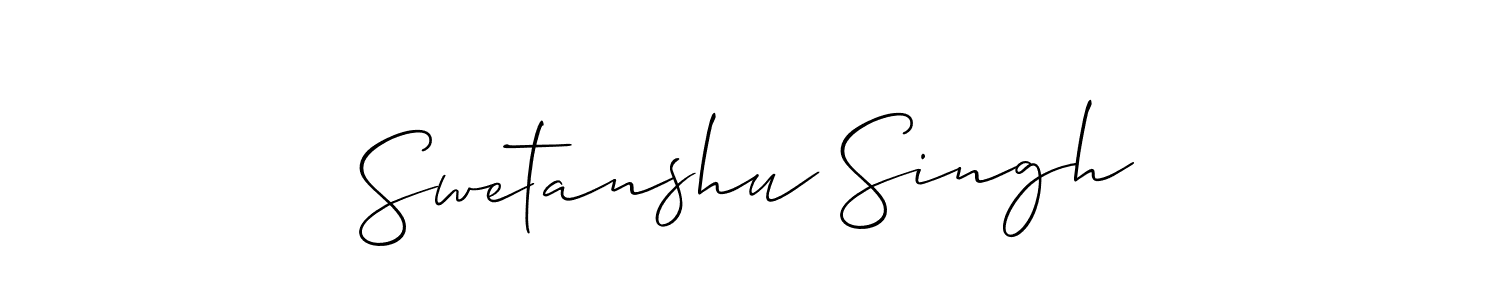 How to Draw Swetanshu Singh signature style? Allison_Script is a latest design signature styles for name Swetanshu Singh. Swetanshu Singh signature style 2 images and pictures png