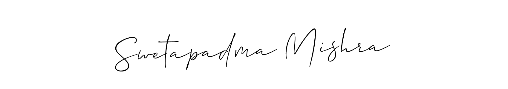 You should practise on your own different ways (Allison_Script) to write your name (Swetapadma Mishra) in signature. don't let someone else do it for you. Swetapadma Mishra signature style 2 images and pictures png