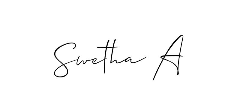Once you've used our free online signature maker to create your best signature Allison_Script style, it's time to enjoy all of the benefits that Swetha A name signing documents. Swetha A signature style 2 images and pictures png