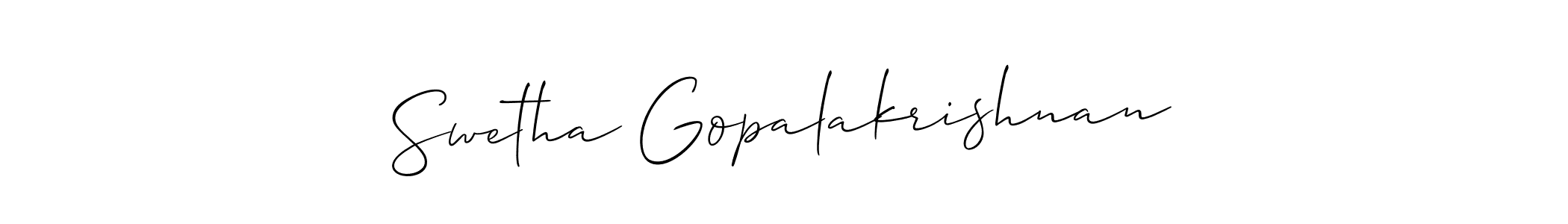 Best and Professional Signature Style for Swetha Gopalakrishnan. Allison_Script Best Signature Style Collection. Swetha Gopalakrishnan signature style 2 images and pictures png