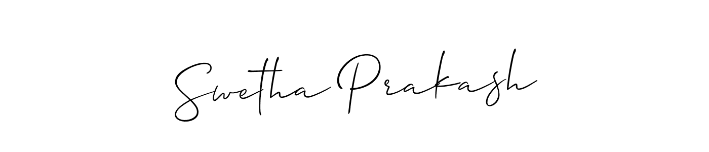 Design your own signature with our free online signature maker. With this signature software, you can create a handwritten (Allison_Script) signature for name Swetha Prakash. Swetha Prakash signature style 2 images and pictures png