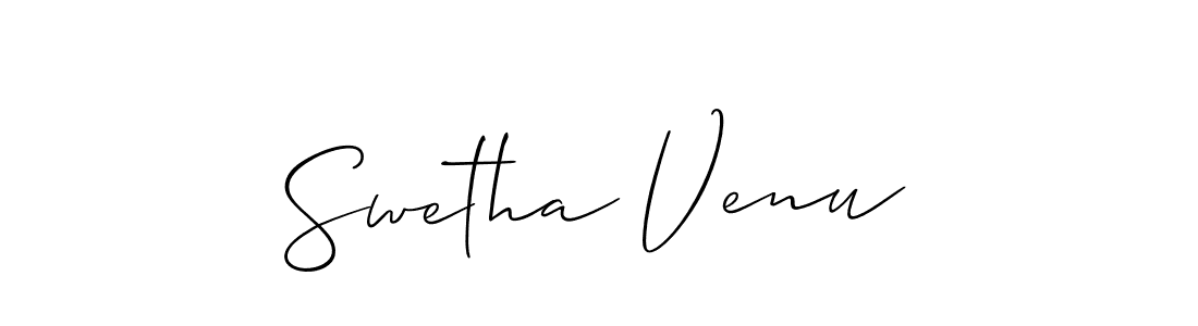 How to Draw Swetha Venu signature style? Allison_Script is a latest design signature styles for name Swetha Venu. Swetha Venu signature style 2 images and pictures png