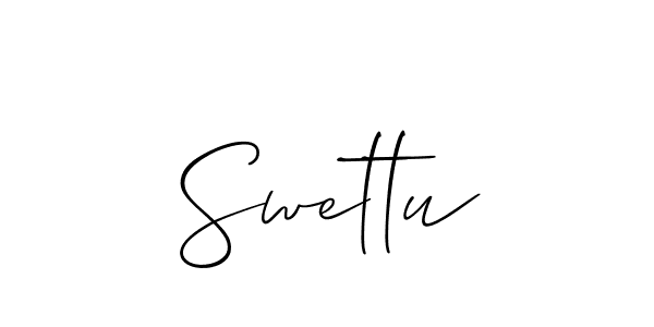 How to Draw Swettu signature style? Allison_Script is a latest design signature styles for name Swettu. Swettu signature style 2 images and pictures png