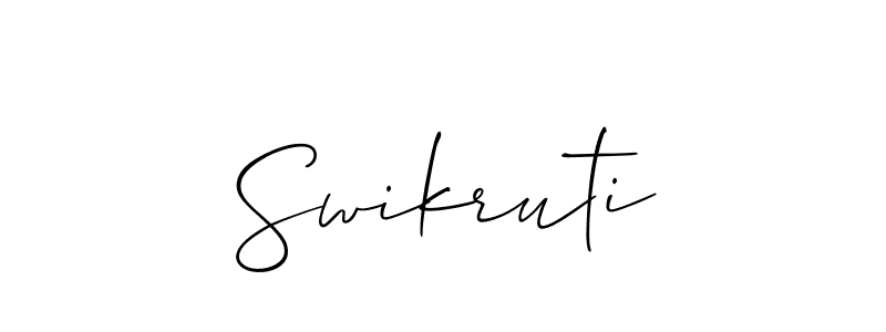 Also we have Swikruti name is the best signature style. Create professional handwritten signature collection using Allison_Script autograph style. Swikruti signature style 2 images and pictures png