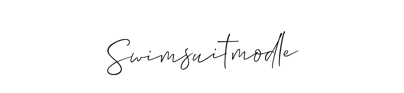 Make a beautiful signature design for name Swimsuitmodle. With this signature (Allison_Script) style, you can create a handwritten signature for free. Swimsuitmodle signature style 2 images and pictures png