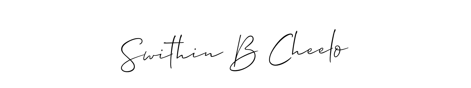 This is the best signature style for the Swithin B Cheelo name. Also you like these signature font (Allison_Script). Mix name signature. Swithin B Cheelo signature style 2 images and pictures png