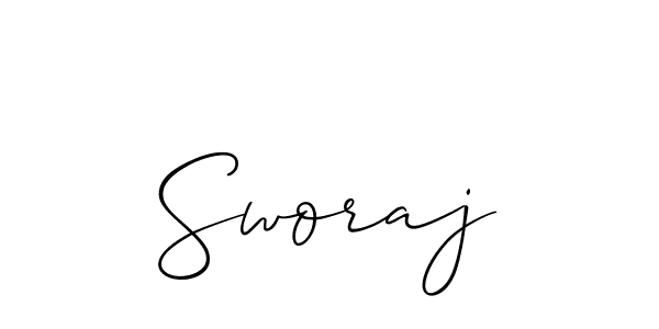Make a short Sworaj signature style. Manage your documents anywhere anytime using Allison_Script. Create and add eSignatures, submit forms, share and send files easily. Sworaj signature style 2 images and pictures png
