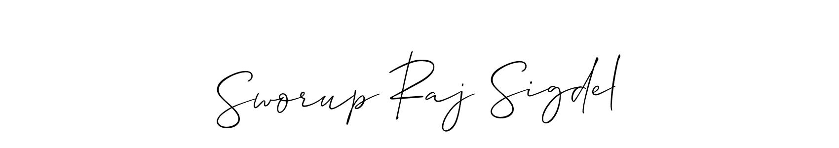 You can use this online signature creator to create a handwritten signature for the name Sworup Raj Sigdel. This is the best online autograph maker. Sworup Raj Sigdel signature style 2 images and pictures png