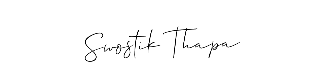 Make a beautiful signature design for name Swostik Thapa. Use this online signature maker to create a handwritten signature for free. Swostik Thapa signature style 2 images and pictures png