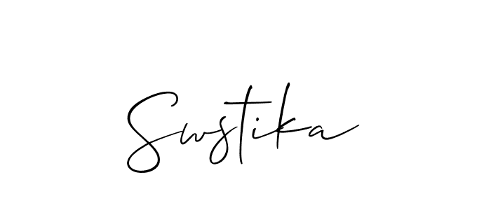 You should practise on your own different ways (Allison_Script) to write your name (Swstika) in signature. don't let someone else do it for you. Swstika signature style 2 images and pictures png