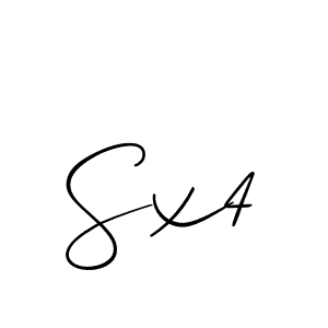 if you are searching for the best signature style for your name Sx4. so please give up your signature search. here we have designed multiple signature styles  using Allison_Script. Sx4 signature style 2 images and pictures png