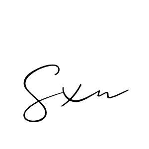 Sxn stylish signature style. Best Handwritten Sign (Allison_Script) for my name. Handwritten Signature Collection Ideas for my name Sxn. Sxn signature style 2 images and pictures png