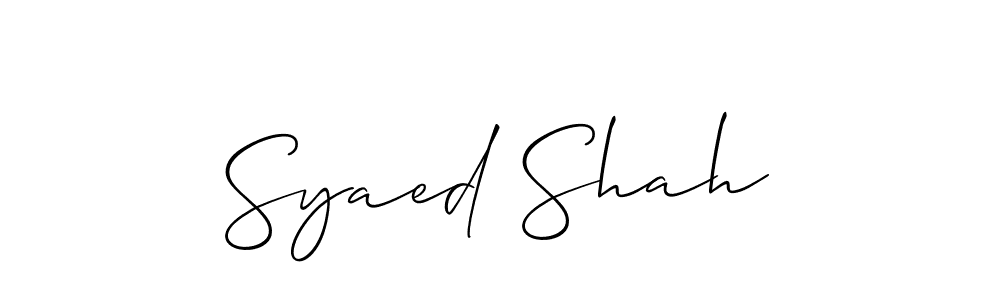 Best and Professional Signature Style for Syaed Shah. Allison_Script Best Signature Style Collection. Syaed Shah signature style 2 images and pictures png