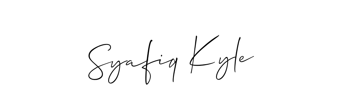 Make a beautiful signature design for name Syafiq Kyle. Use this online signature maker to create a handwritten signature for free. Syafiq Kyle signature style 2 images and pictures png