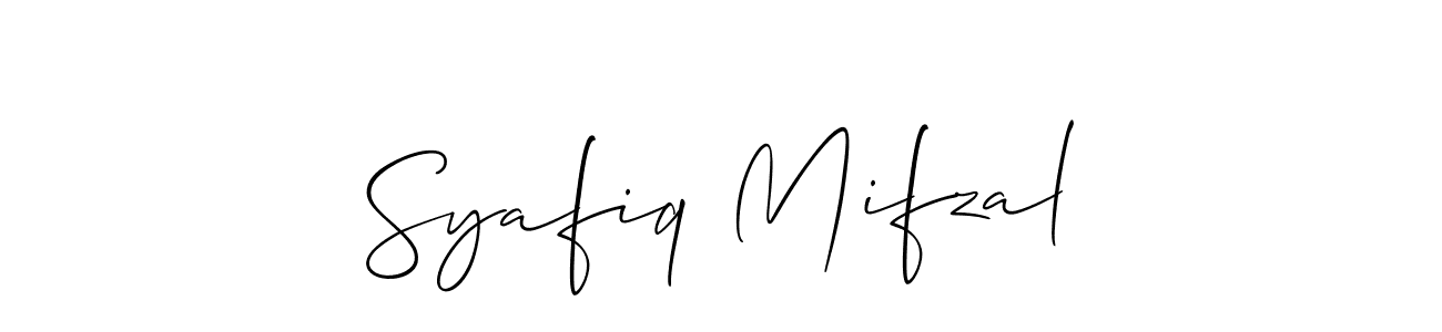 Check out images of Autograph of Syafiq Mifzal name. Actor Syafiq Mifzal Signature Style. Allison_Script is a professional sign style online. Syafiq Mifzal signature style 2 images and pictures png