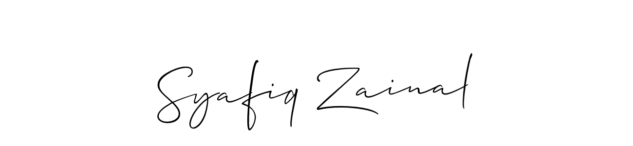 This is the best signature style for the Syafiq Zainal name. Also you like these signature font (Allison_Script). Mix name signature. Syafiq Zainal signature style 2 images and pictures png