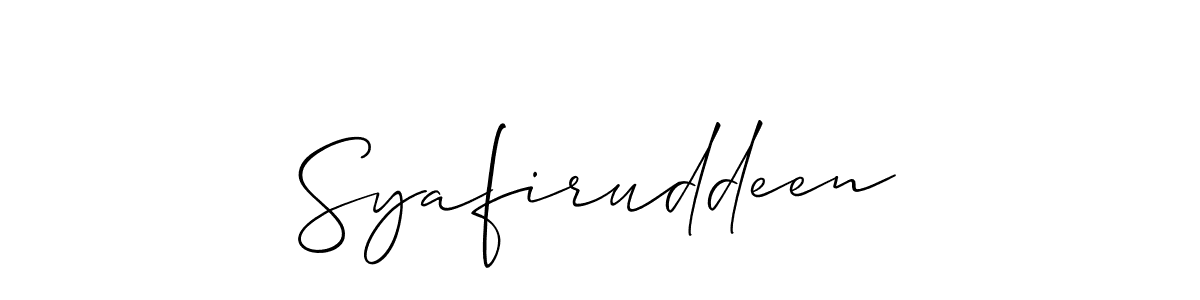 Once you've used our free online signature maker to create your best signature Allison_Script style, it's time to enjoy all of the benefits that Syafiruddeen name signing documents. Syafiruddeen signature style 2 images and pictures png