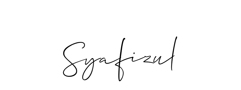 Also You can easily find your signature by using the search form. We will create Syafizul name handwritten signature images for you free of cost using Allison_Script sign style. Syafizul signature style 2 images and pictures png