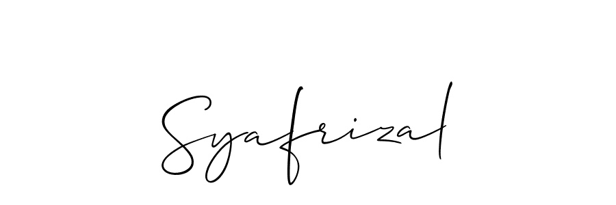 Allison_Script is a professional signature style that is perfect for those who want to add a touch of class to their signature. It is also a great choice for those who want to make their signature more unique. Get Syafrizal name to fancy signature for free. Syafrizal signature style 2 images and pictures png