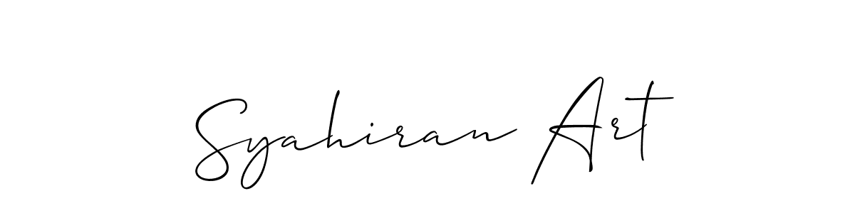 How to Draw Syahiran Art signature style? Allison_Script is a latest design signature styles for name Syahiran Art. Syahiran Art signature style 2 images and pictures png