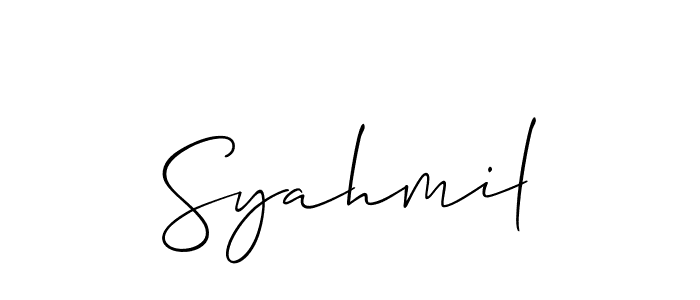 See photos of Syahmil official signature by Spectra . Check more albums & portfolios. Read reviews & check more about Allison_Script font. Syahmil signature style 2 images and pictures png