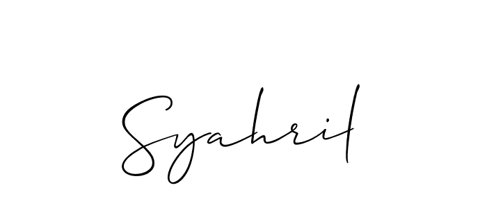 Also we have Syahril name is the best signature style. Create professional handwritten signature collection using Allison_Script autograph style. Syahril signature style 2 images and pictures png