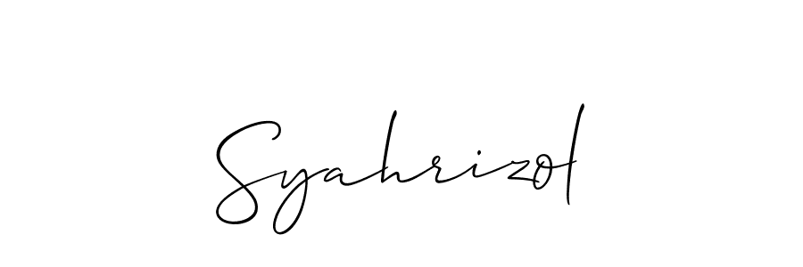 Allison_Script is a professional signature style that is perfect for those who want to add a touch of class to their signature. It is also a great choice for those who want to make their signature more unique. Get Syahrizol name to fancy signature for free. Syahrizol signature style 2 images and pictures png