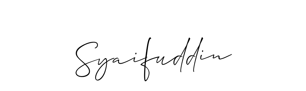 Make a beautiful signature design for name Syaifuddin. Use this online signature maker to create a handwritten signature for free. Syaifuddin signature style 2 images and pictures png