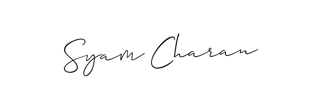 Similarly Allison_Script is the best handwritten signature design. Signature creator online .You can use it as an online autograph creator for name Syam Charan. Syam Charan signature style 2 images and pictures png