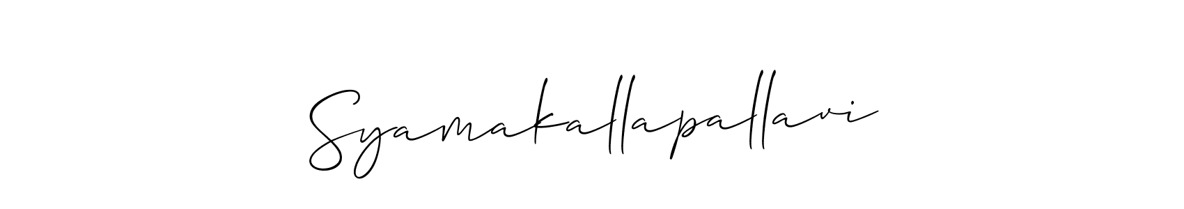 See photos of Syamakallapallavi official signature by Spectra . Check more albums & portfolios. Read reviews & check more about Allison_Script font. Syamakallapallavi signature style 2 images and pictures png