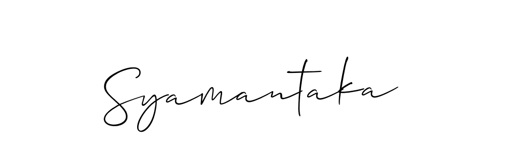 Best and Professional Signature Style for Syamantaka. Allison_Script Best Signature Style Collection. Syamantaka signature style 2 images and pictures png