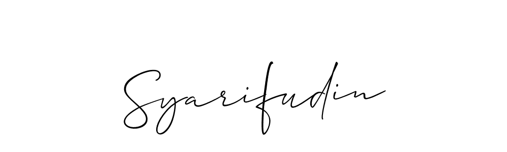 Best and Professional Signature Style for Syarifudin. Allison_Script Best Signature Style Collection. Syarifudin signature style 2 images and pictures png