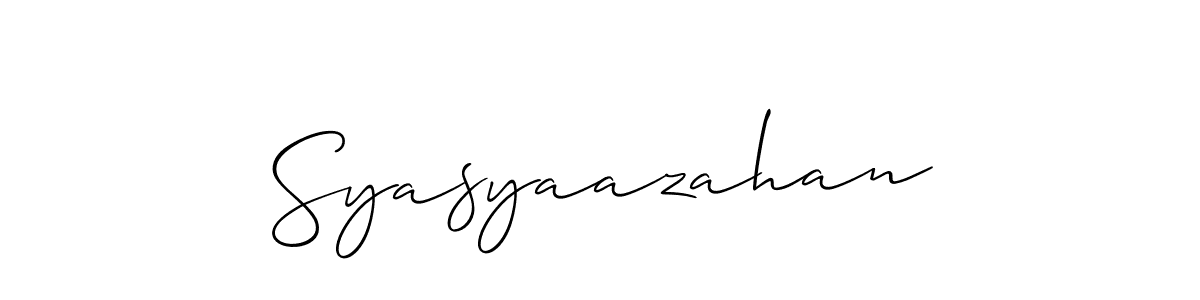 You can use this online signature creator to create a handwritten signature for the name Syasyaazahan. This is the best online autograph maker. Syasyaazahan signature style 2 images and pictures png