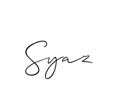 Best and Professional Signature Style for Syaz. Allison_Script Best Signature Style Collection. Syaz signature style 2 images and pictures png