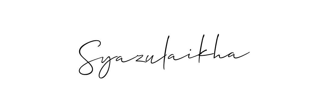 Make a beautiful signature design for name Syazulaikha. Use this online signature maker to create a handwritten signature for free. Syazulaikha signature style 2 images and pictures png