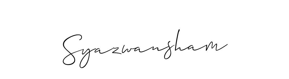 You can use this online signature creator to create a handwritten signature for the name Syazwansham. This is the best online autograph maker. Syazwansham signature style 2 images and pictures png