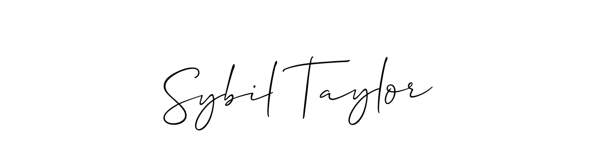 You should practise on your own different ways (Allison_Script) to write your name (Sybil Taylor) in signature. don't let someone else do it for you. Sybil Taylor signature style 2 images and pictures png