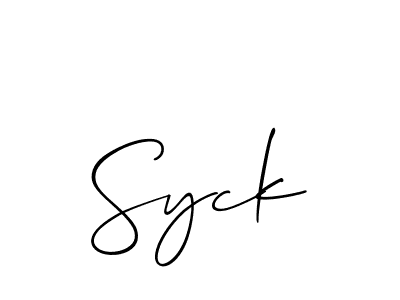 Once you've used our free online signature maker to create your best signature Allison_Script style, it's time to enjoy all of the benefits that Syck name signing documents. Syck signature style 2 images and pictures png