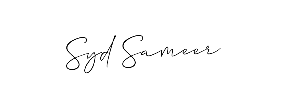 You can use this online signature creator to create a handwritten signature for the name Syd Sameer. This is the best online autograph maker. Syd Sameer signature style 2 images and pictures png