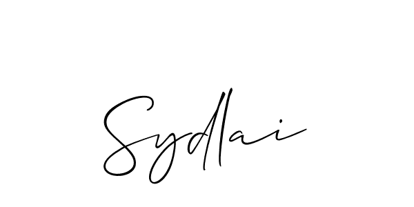 Also You can easily find your signature by using the search form. We will create Sydlai name handwritten signature images for you free of cost using Allison_Script sign style. Sydlai signature style 2 images and pictures png